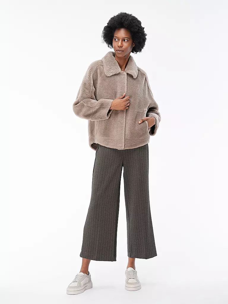 OAKWOOD | Wendejacke in Felloptik HELEN | hellbraun