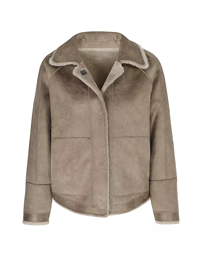 OAKWOOD | Wendejacke in Felloptik HELEN | hellbraun