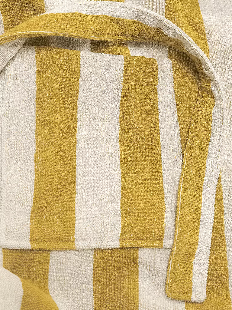 OAS | Bademantel MUSTARD STRIPE | gelb