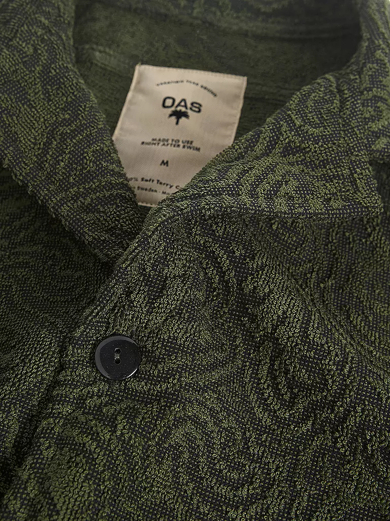 OAS | Frottee Poloshirt SQUIGGLE CUBA | grün