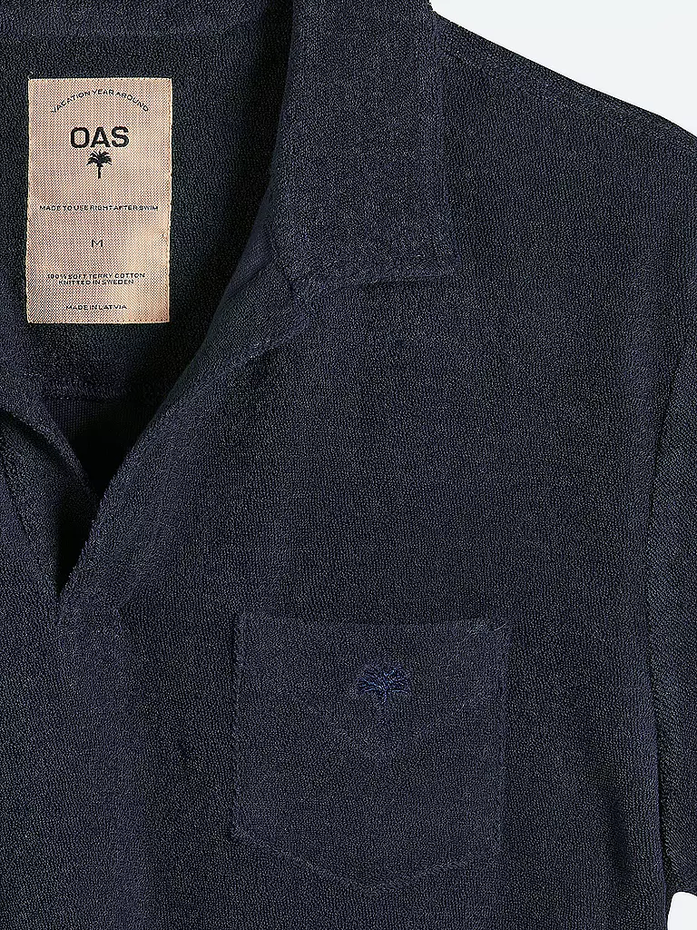 OAS | Frottee Poloshirt | grün