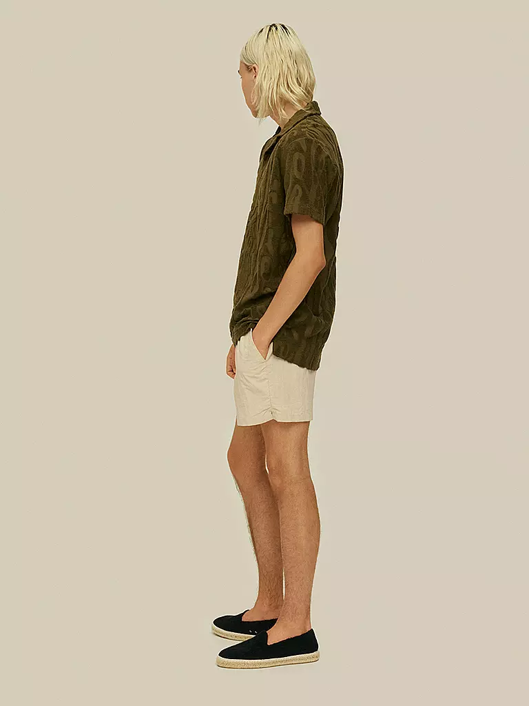 OAS | Frottee Poloshirt | olive