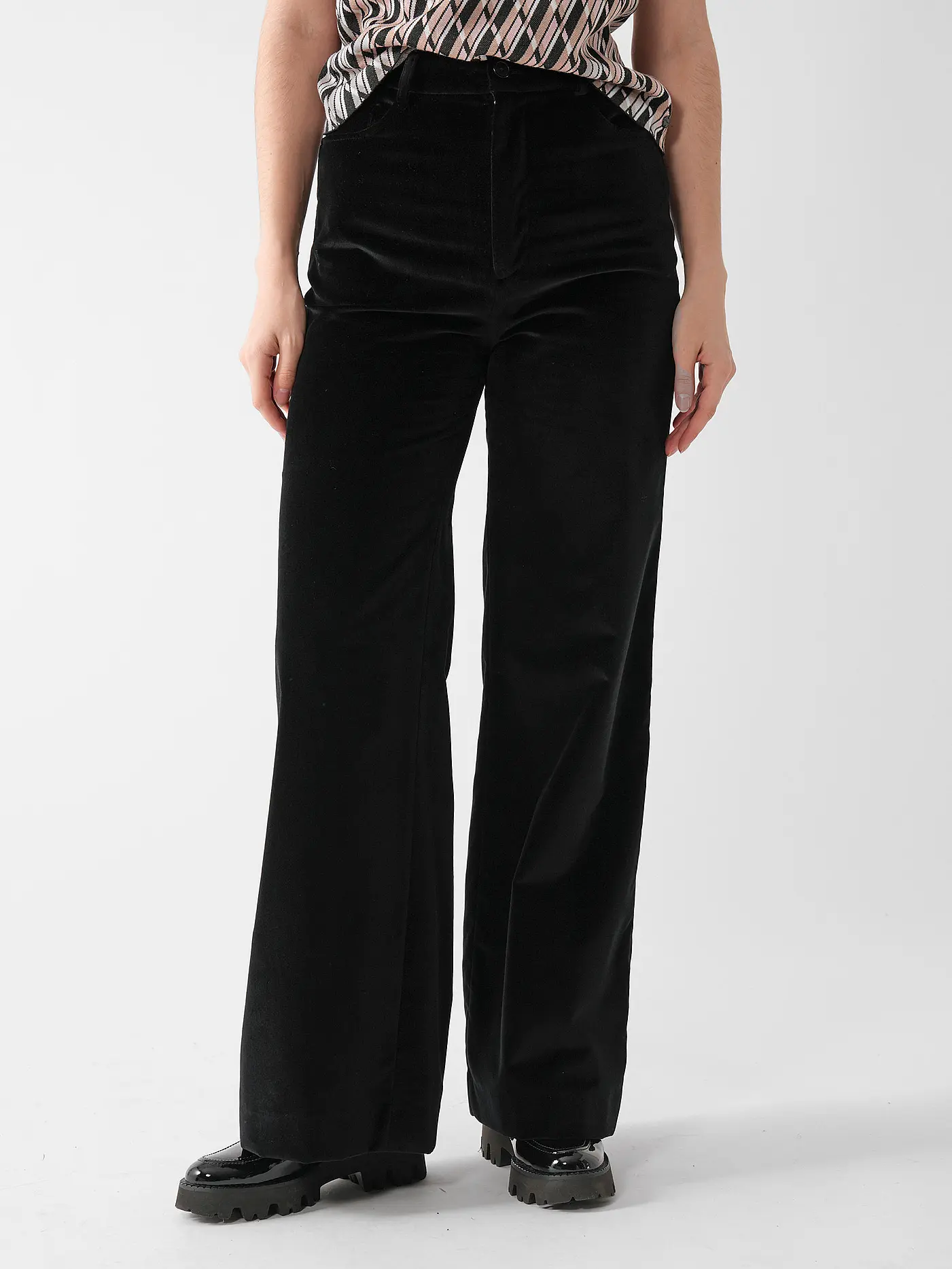 OFFICINE GENERALE | Hose ROMY VELVET | schwarz