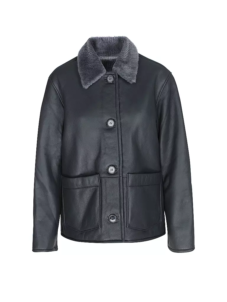 OFFICINE GENERALE | Shearlingjacke  LAURENCE | grau