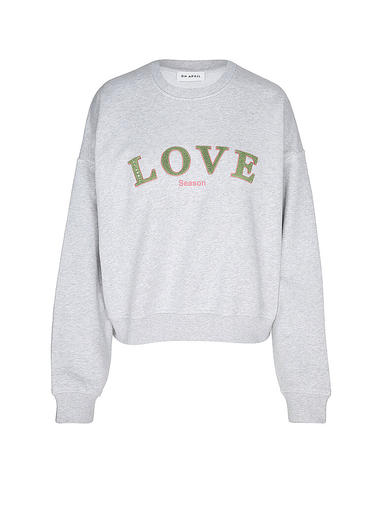 OH APRIL Sweater grau L damen