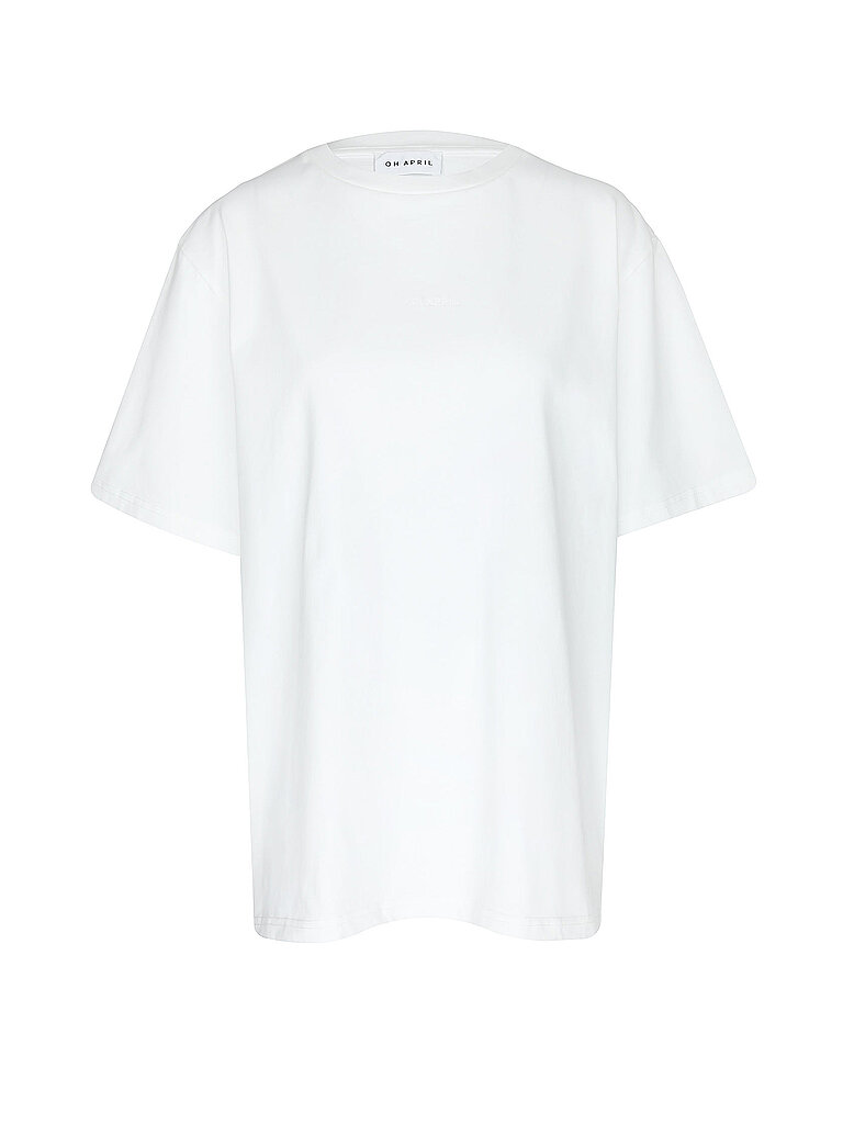 T-Shirt FLOWER weiss L damen