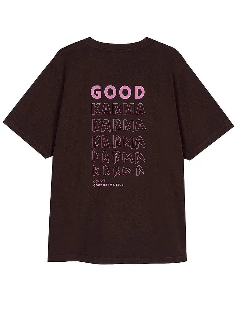 OH APRIL | T-Shirt GOOD KARMA | Braun
