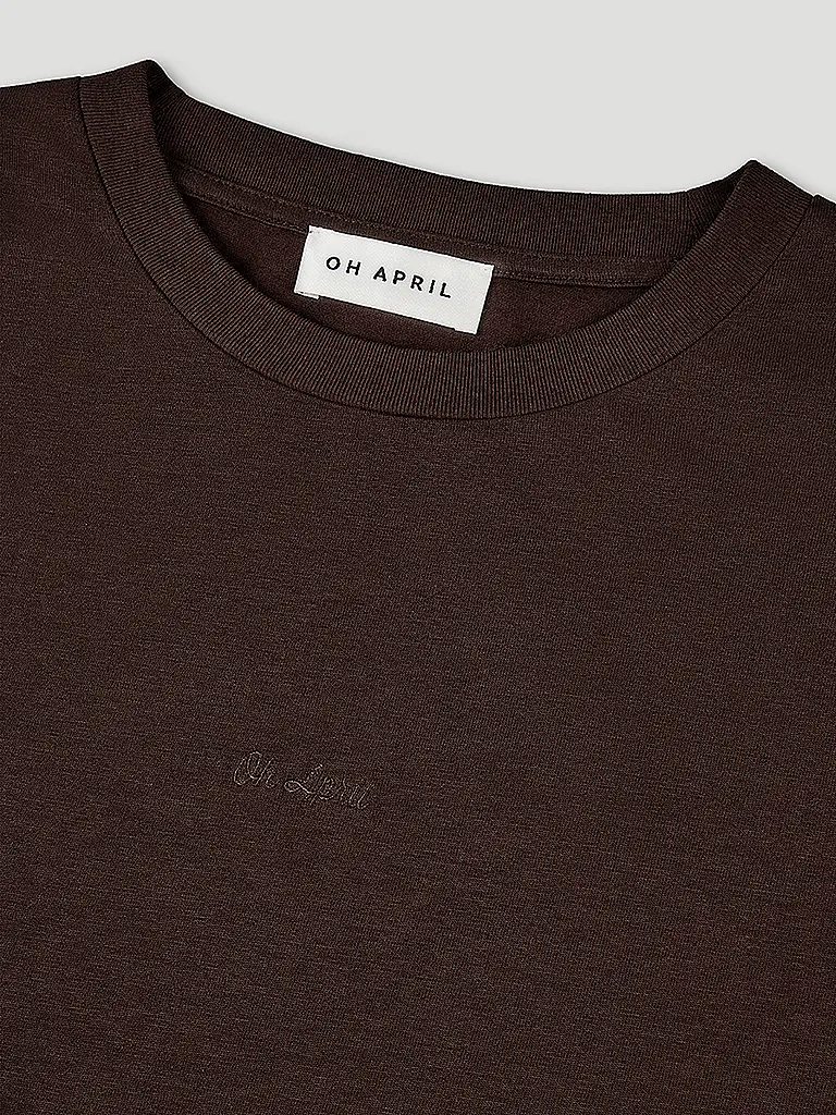 OH APRIL | T-Shirt GOOD KARMA | Braun
