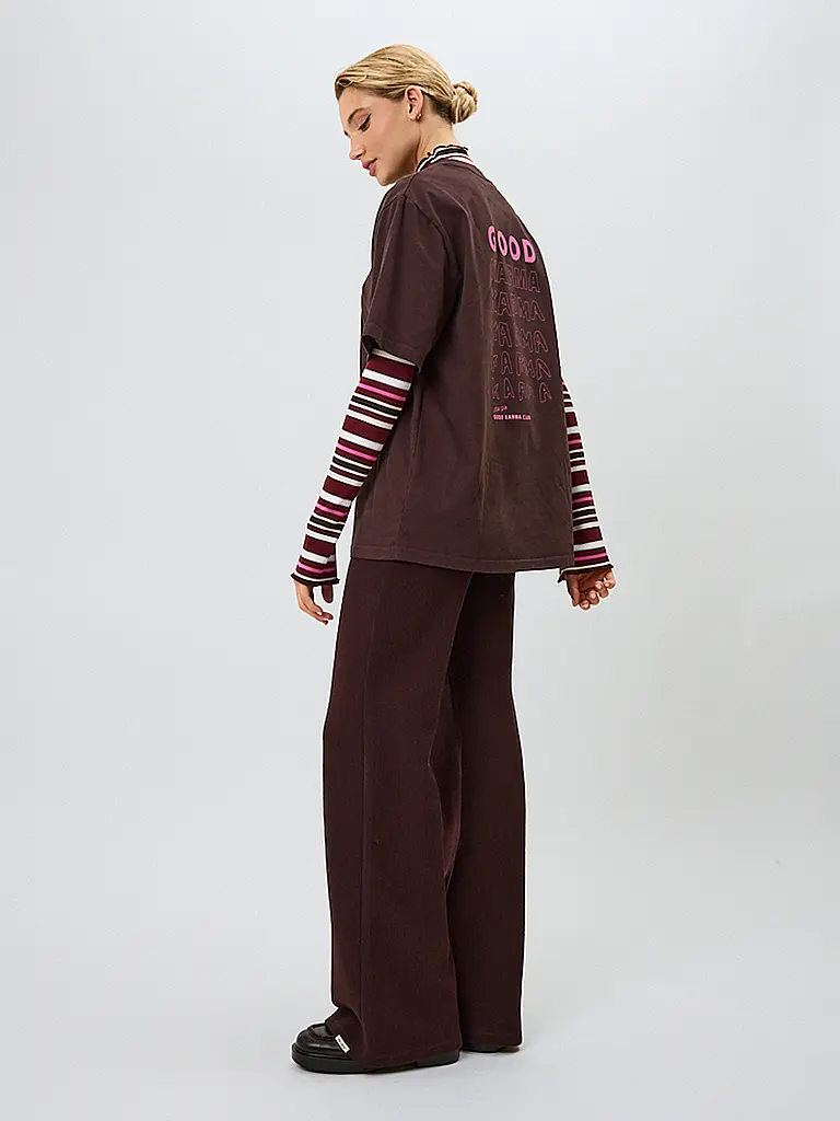 OH APRIL | T-Shirt GOOD KARMA | Braun