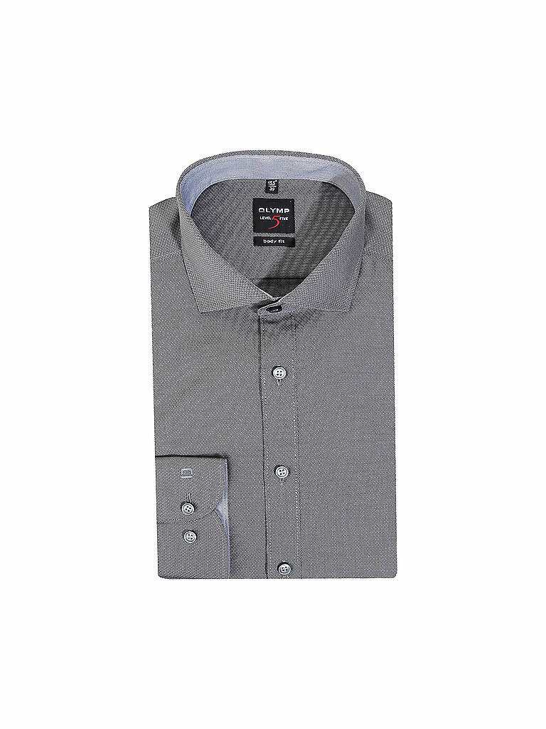 Hemd Body Fit grau 46 herren