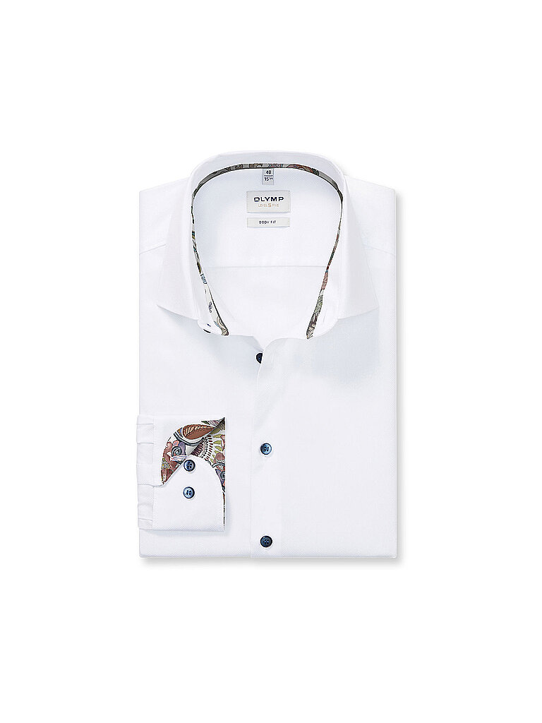 Hemd Slim Fit weiss 43 herren