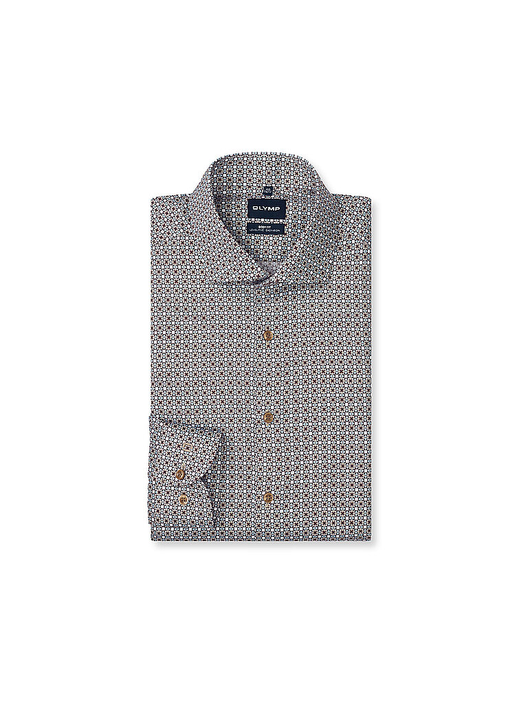 OLYMP LEVEL FIVE Hemd Body Fit hellbraun | 38