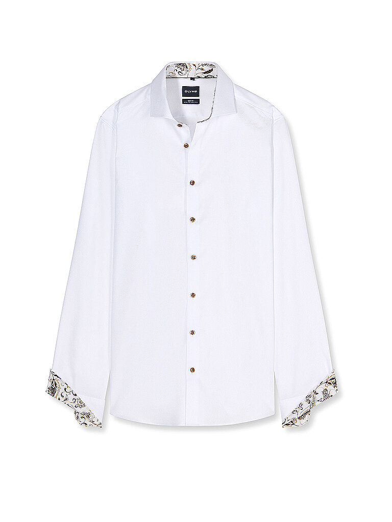 OLYMP LEVEL FIVE Hemd Slim Fit weiss | 37