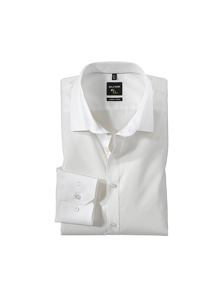 OLYMP NO.6 Business Hemd Super Slim beige | 37