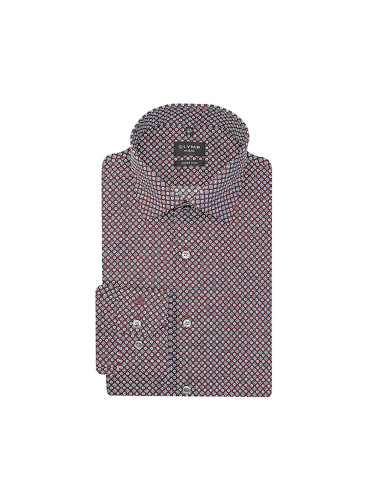Hemd Slim Fit dunkelrot 37 herren