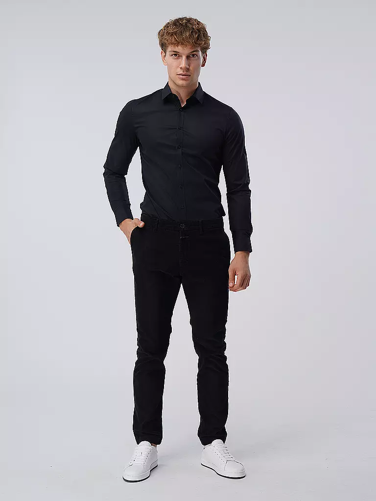 OLYMP NO.6 | Business Hemd Super Slim | schwarz