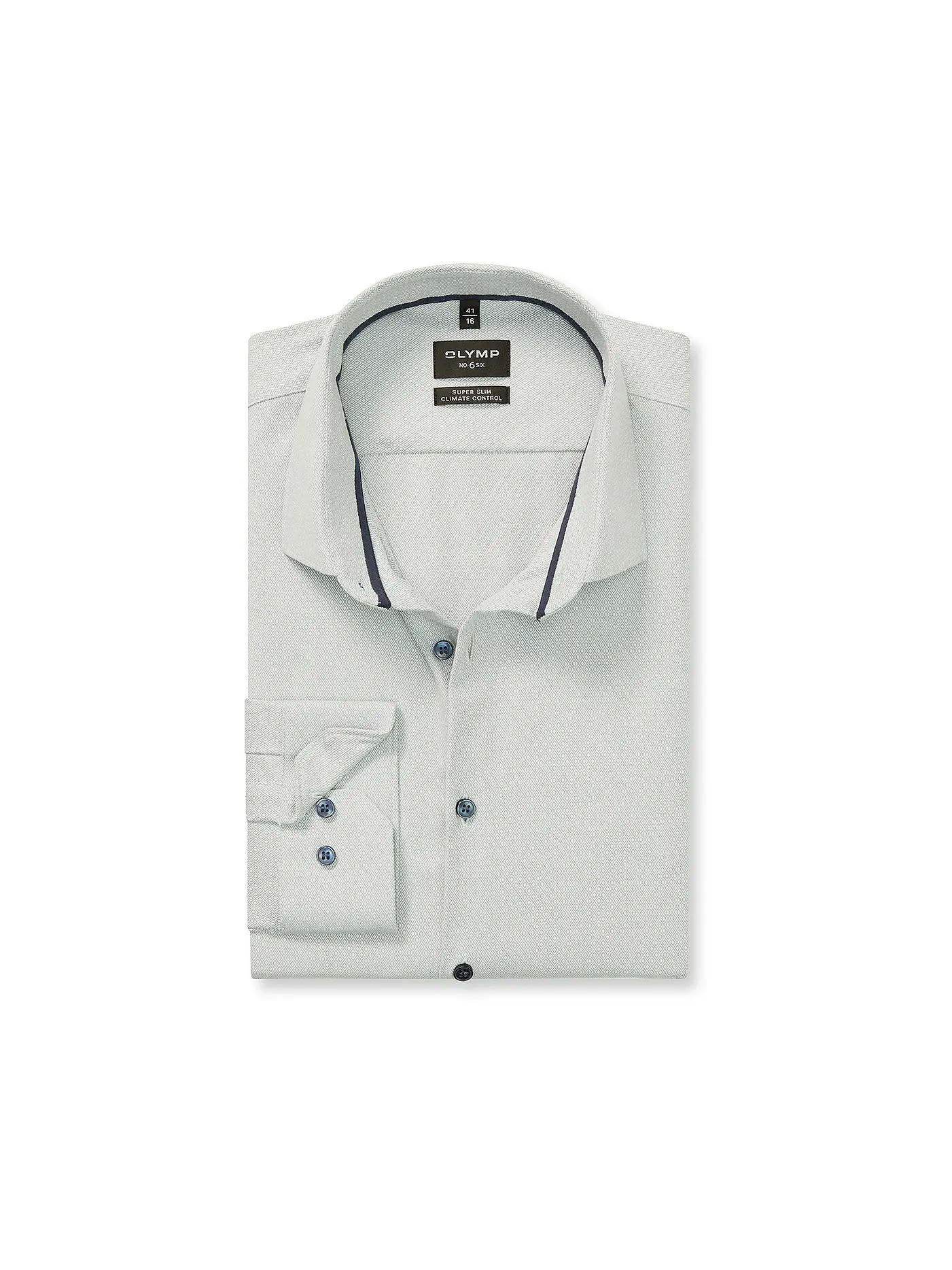 OLYMP NO.6 | Hemd Super Slim Fit  | hellgrün