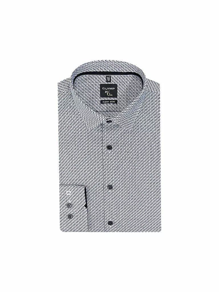 OLYMP NO.6 | Hemd Super Slim Fit  | blau