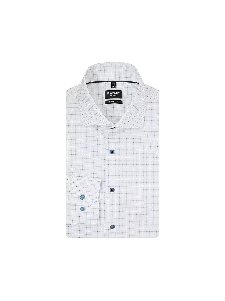 OLYMP NO.6 | Hemd Super Slim Fit  | weiss