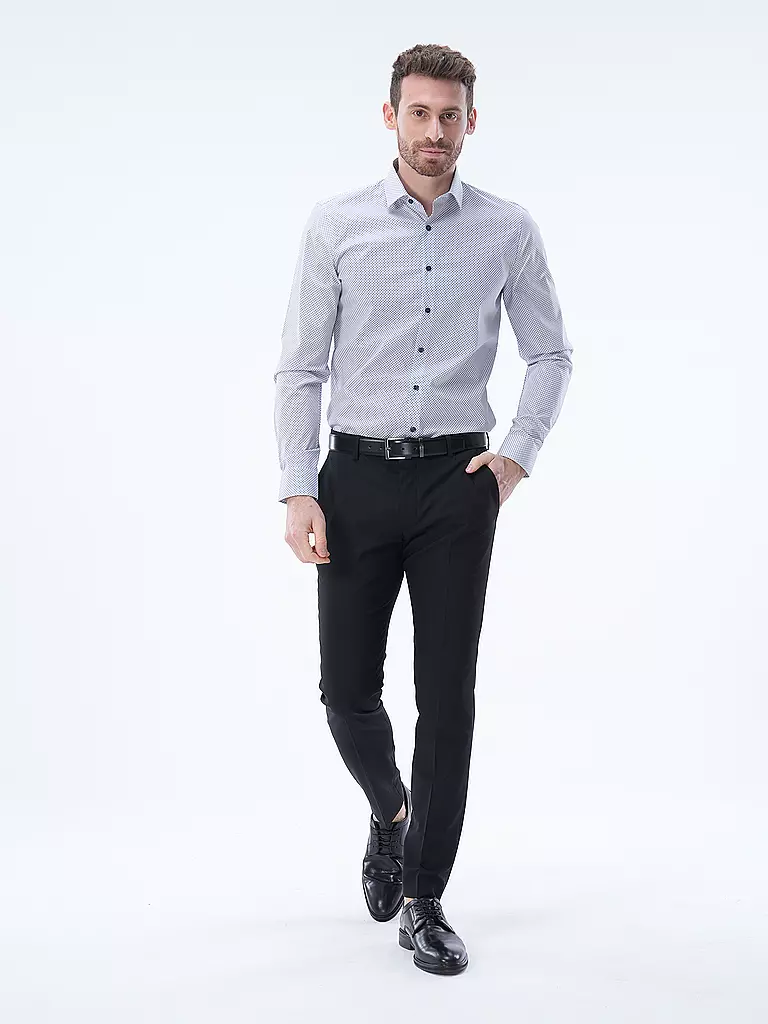 OLYMP NO.6 | Hemd Super Slim Fit  | weiss