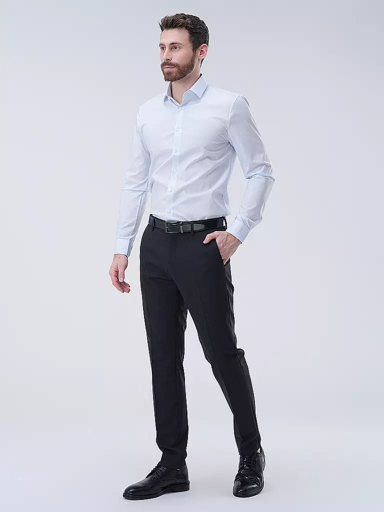 OLYMP NO.6 | Hemd Super Slim Fit  | hellblau