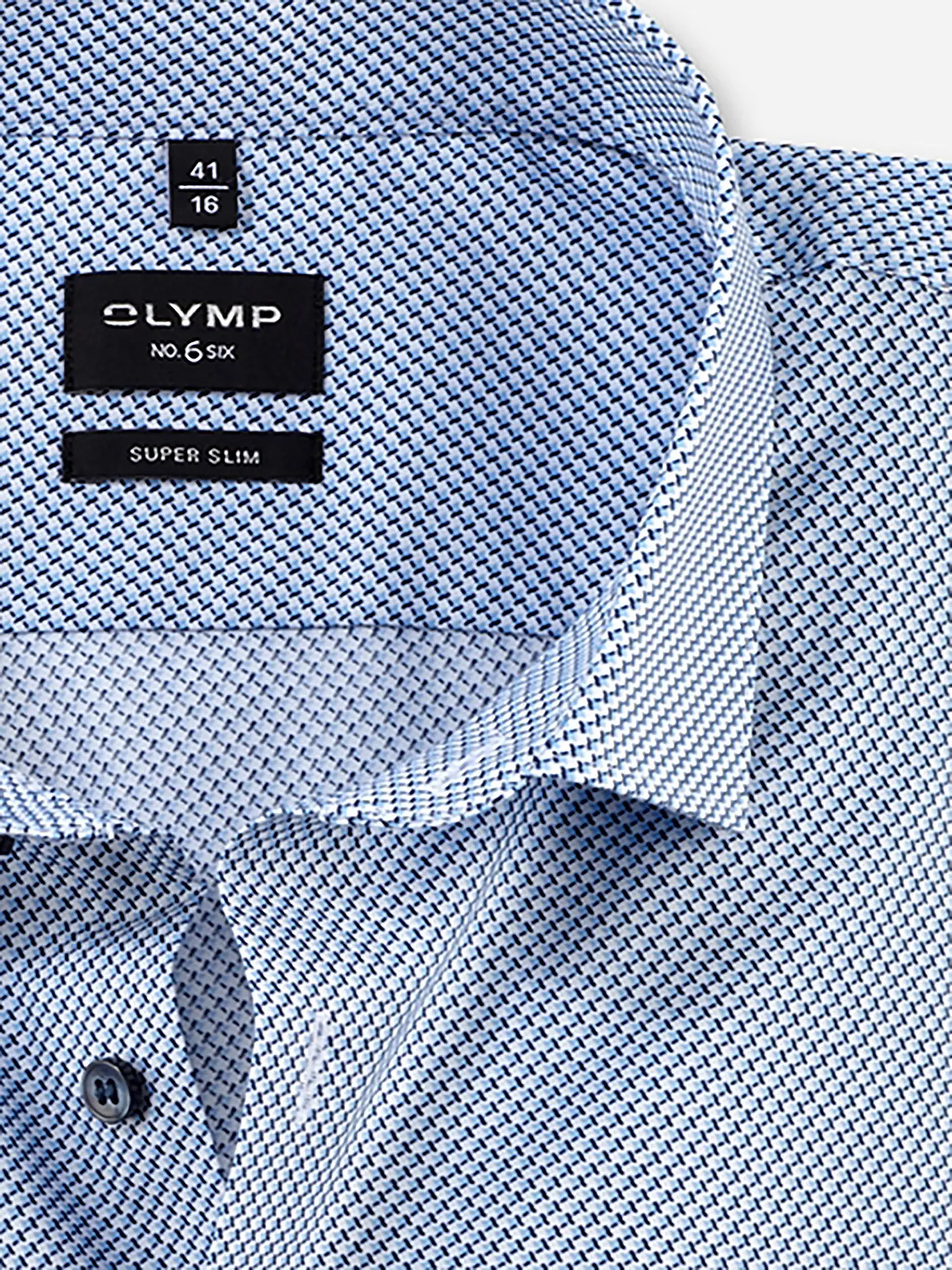 OLYMP NO.6 | Hemd Super Slim Fit | blau