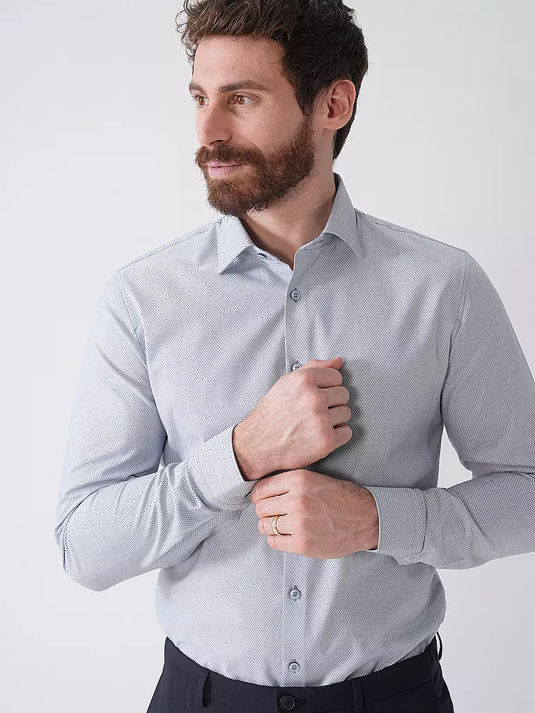 OLYMP NO.6 | Hemd Super Slim Fit | hellblau