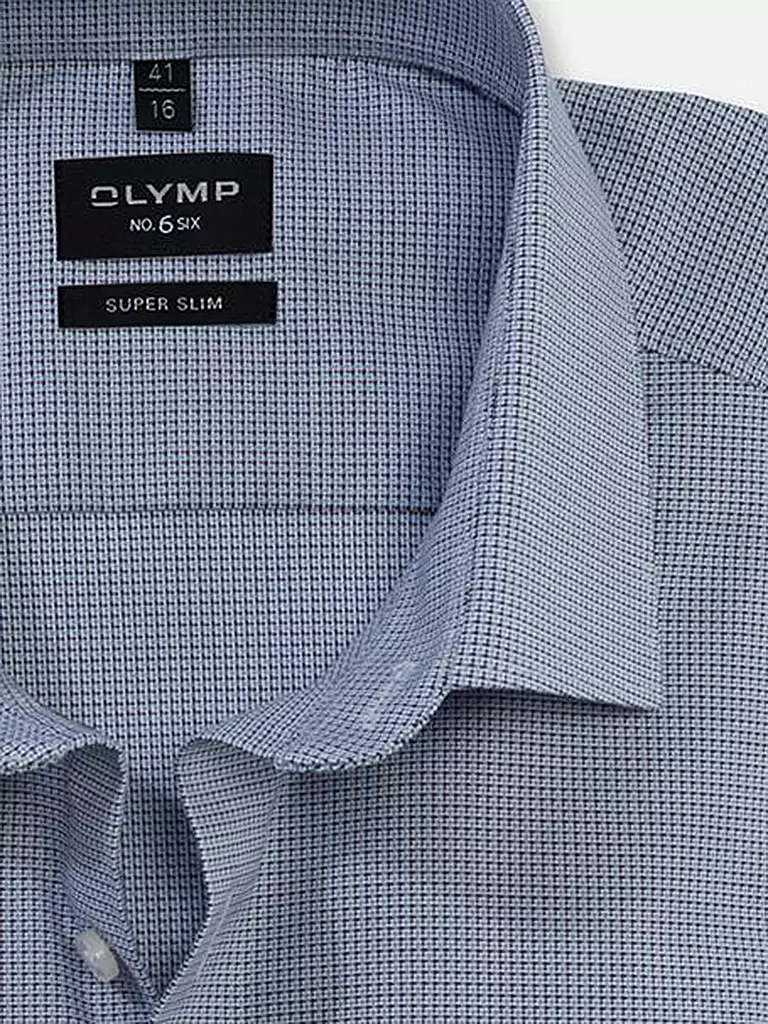 OLYMP NO.6 | Hemd Super Slim | blau