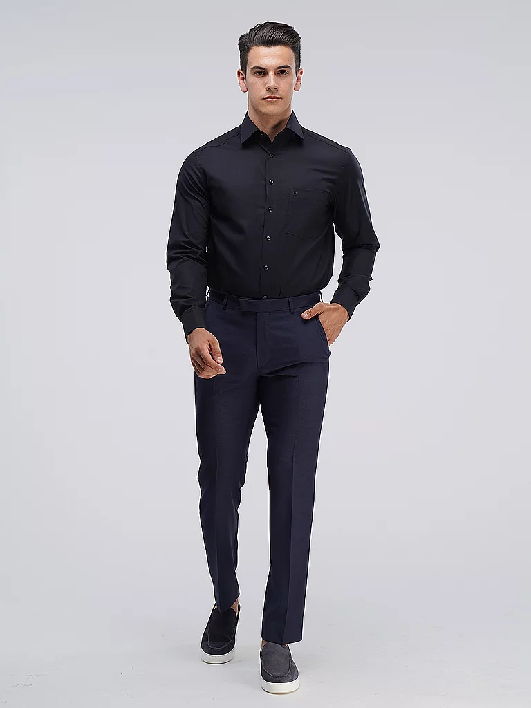 OLYMP Hemd Modern Fit Schwarz 43 9