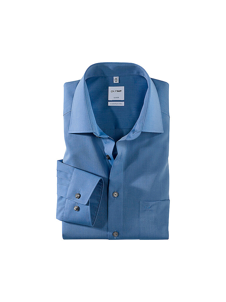 OLYMP Hemd Comfort Fit blau | 40