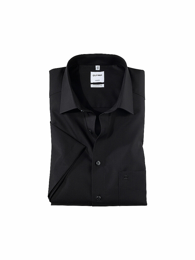OLYMP Hemd Regular Fit  schwarz | 39