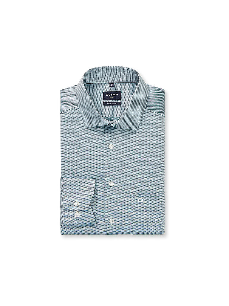 Hemd Modern Fit dunkelgrün 40 herren