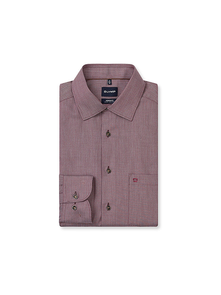 OLYMP Hemd Modern Fit  beere | 40