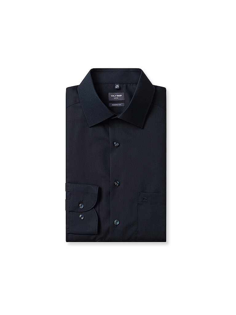 OLYMP Hemd Modern Fit dunkelblau | 37