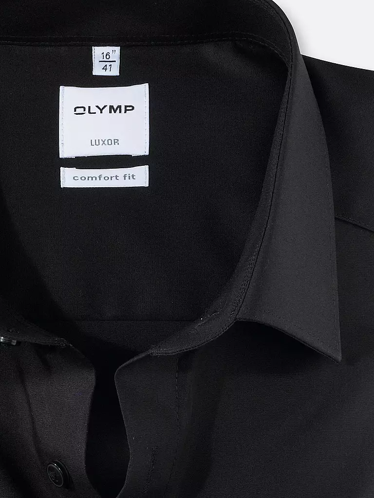 OLYMP | Hemd Regular Fit  | schwarz