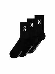ON | Socken 3er Pkg. black | Schwarz