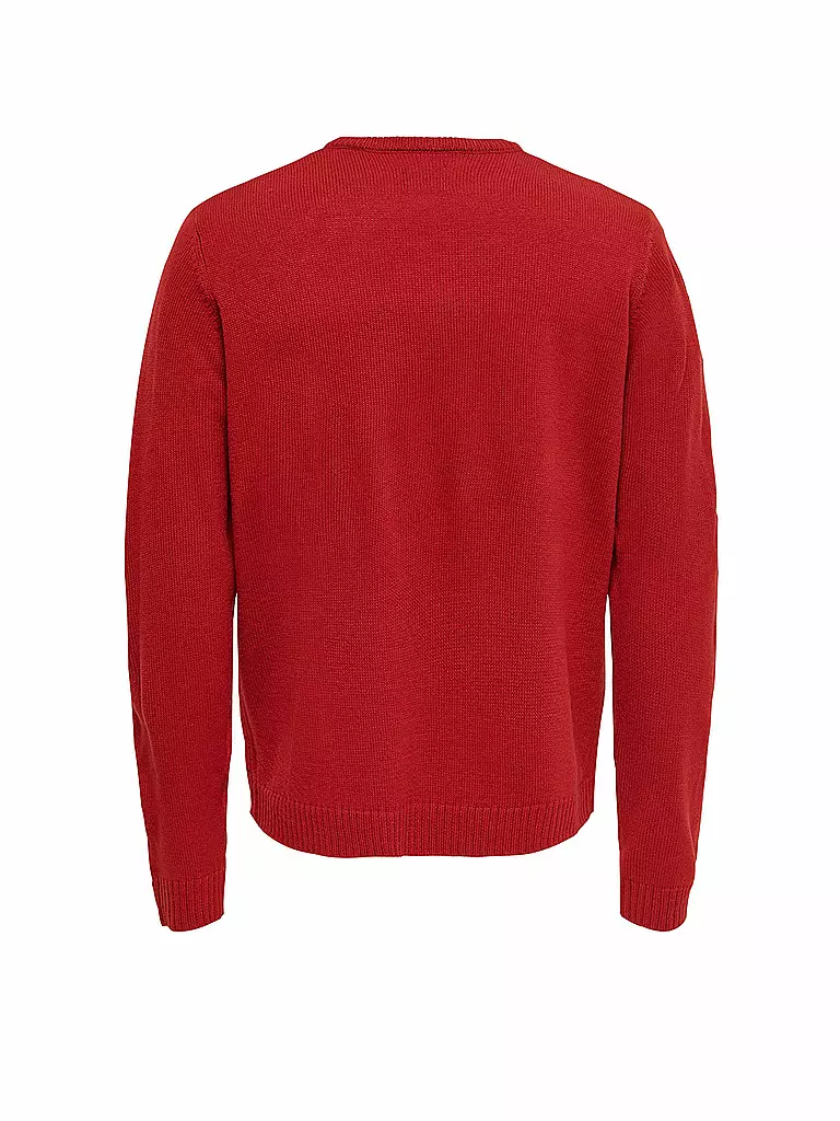 ONLY & SONS | Weihnachts Pullover XMAS | rot
