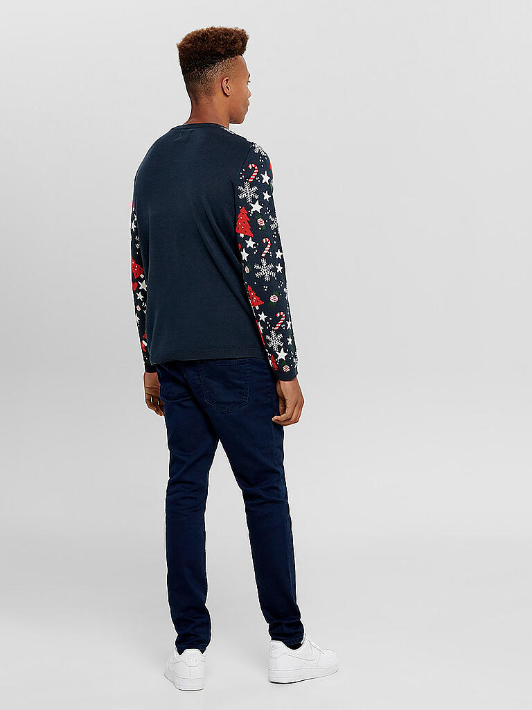 ONLY & SONS | Weihnachts Pullover XMAS | blau