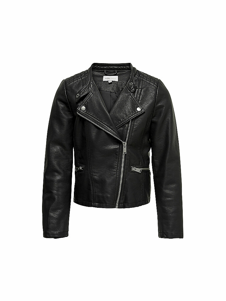 ONLY Mädchen Bikerjacke in Lederoptik KONFREYA schwarz | 128