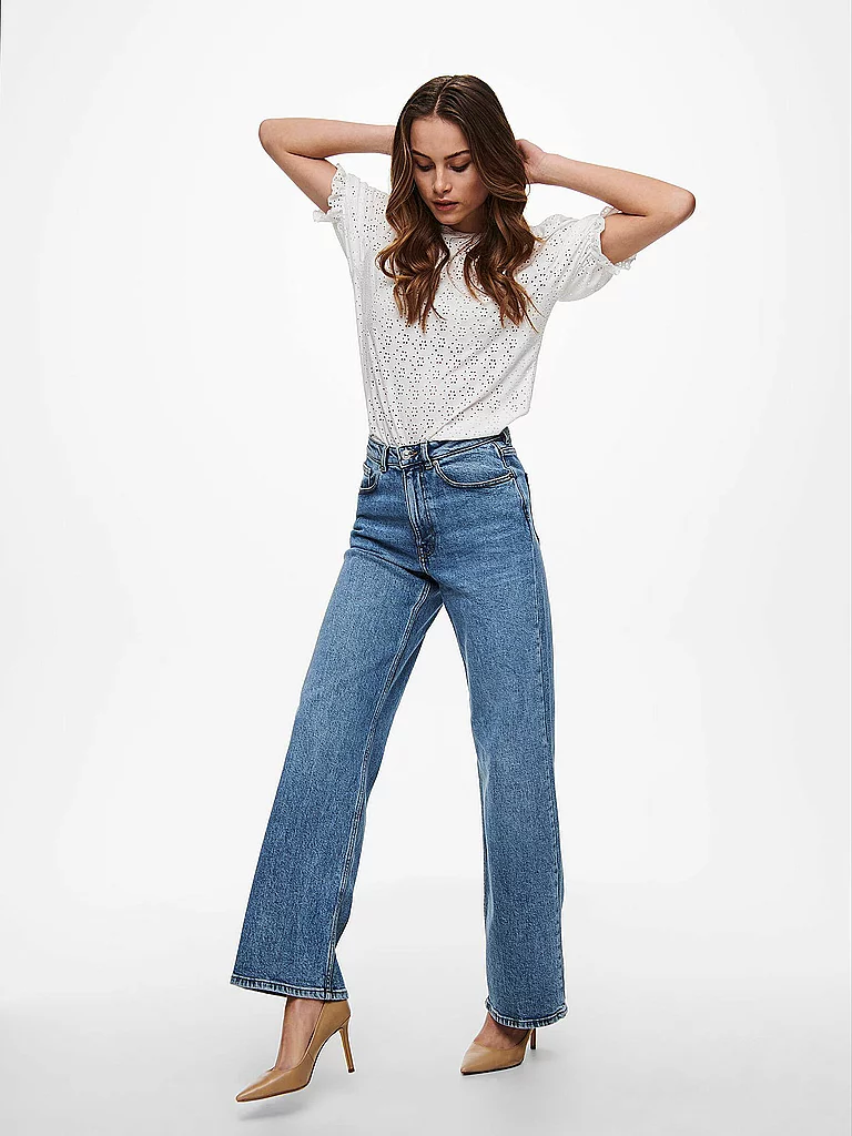 ONLY ONLJUICY Wide Leg Jeans Medium Blue 25/L30 5