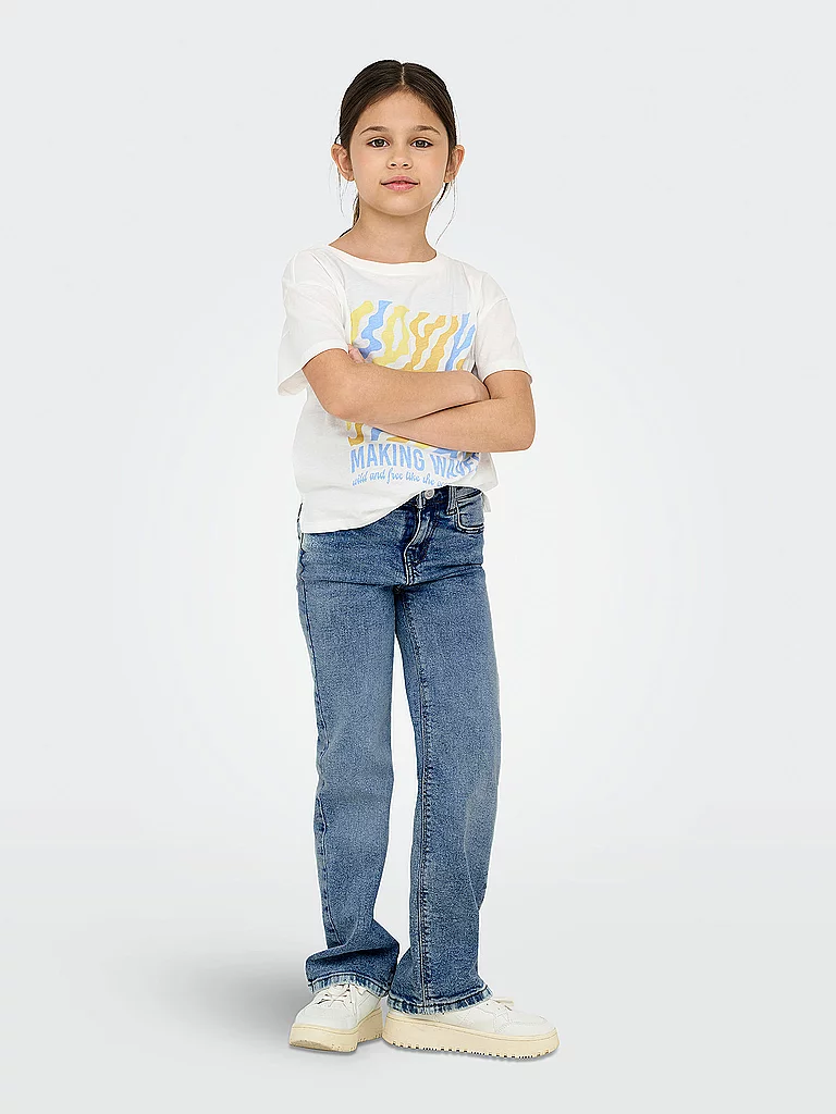 ONLY Jeans Wide Leg KOGJUICY pour fille bleu clair | 158