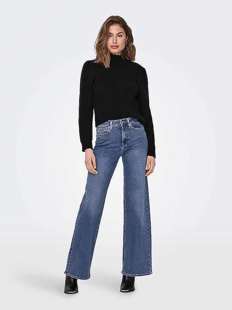 ONLY Highwaist Jeans Wide Leg ONLMADISON  blau   M/L32 damen 5