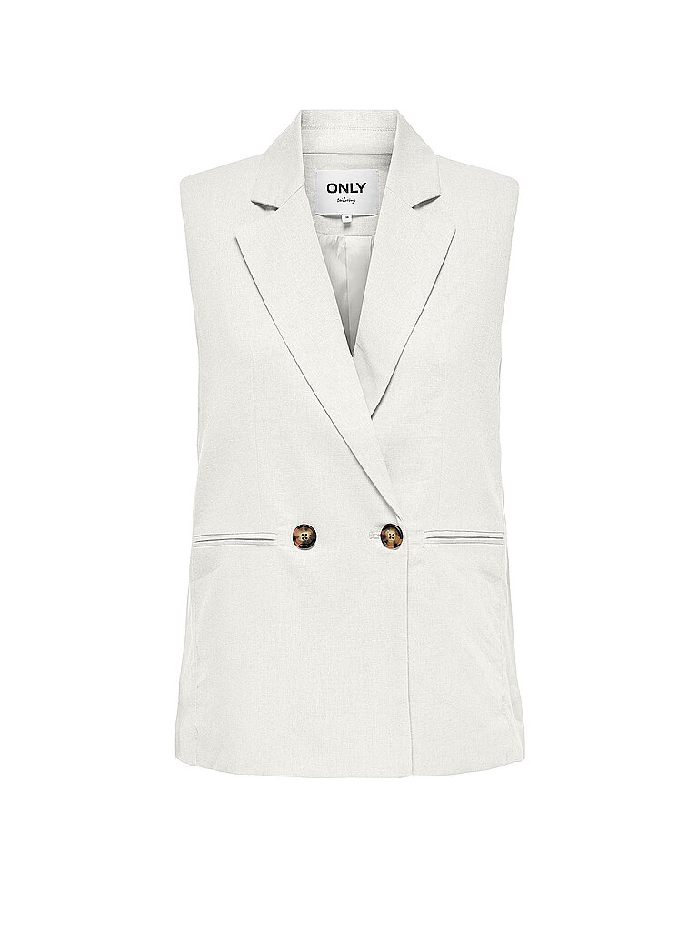 ONLY Gilet ONLCARO creme 40 damen