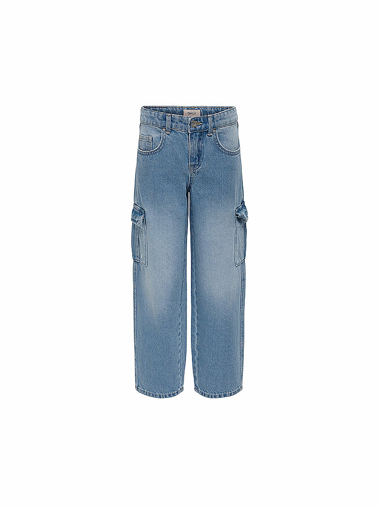 ONLY Mädchen Jeans Wide Fit KOGHARMONY hellblau   158 baby