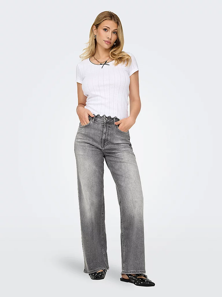 Only Jeans Madison Wide Fit Light Grey L32 2