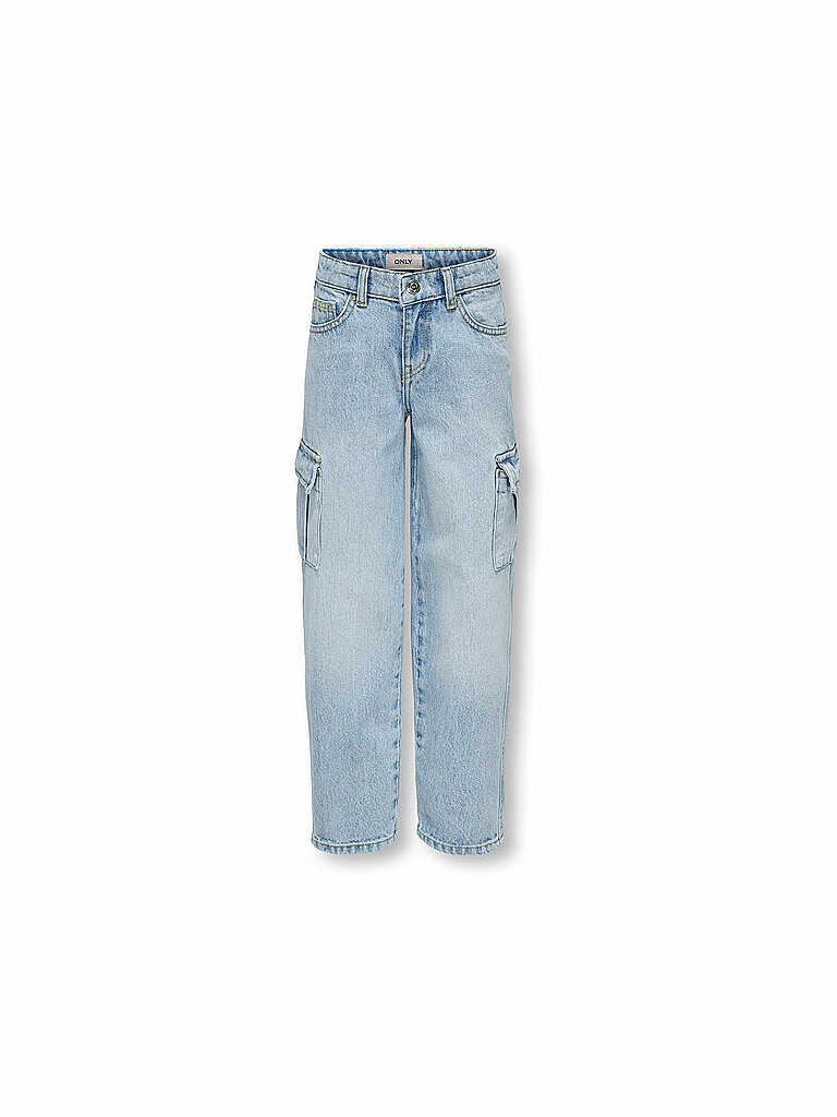 ONLY Mädchen Jeans Wide Leg  KOGHARMONY hellblau | 140