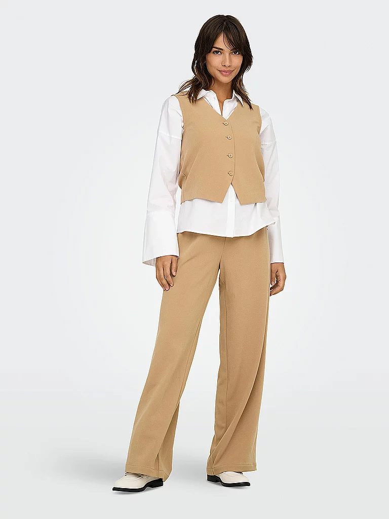 Only Onlthana Women's Trousers Light Brown 40/L32 2
