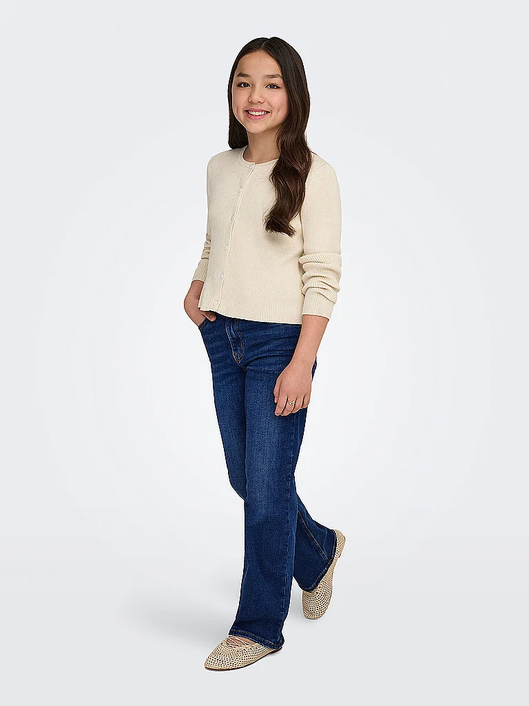 ONLY Jean Wide Fit KOGMADISON pour fille bleu marine | 140