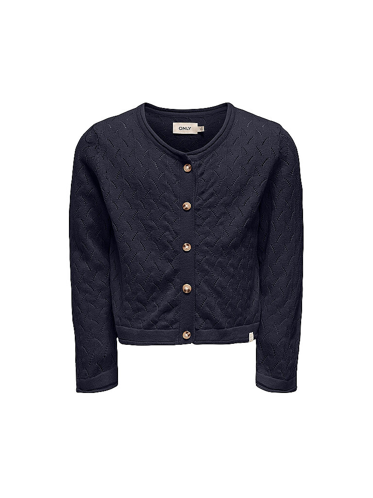 ONLY Mädchen Strickjacke KMGMEGAN LIFE dunkelblau | 92