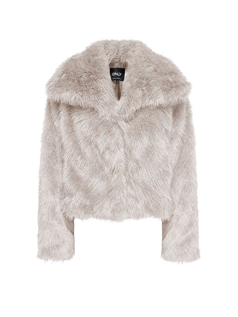 Jacke in Felloptik ONLDAWN creme XL damen
